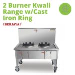 (Berjaya) 2 Burner Kwali Range with cast iron ring – Standard Type (KR-S-2)