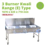 (Berjaya) 3 Burner Kwali range (KR-E-3-6625)