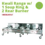 (Berjaya) Kwali range with 1 soup ring& 2 rear burner