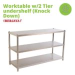 (Berjaya)Worktable w_2 tier undershelf(Knock Down)(1)