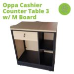 Oppa Cashier Counter Table 3 with M Board